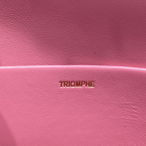 Celine Chain Shoulder Bag Triomphe In Triomphe Canvas Pink 197993Bf25Fo - Image 9