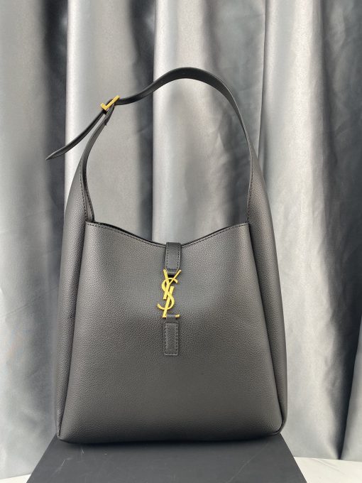 Saint Laurent Le 5 A 7 Soft Small Hobo Bag In Smooth Leather Black 713938Aaauq1000 - Image 5