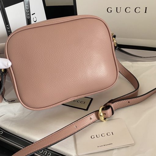 Gucci Soho Small Leather Disco Bag Pink 308364 A7M0G - Image 5