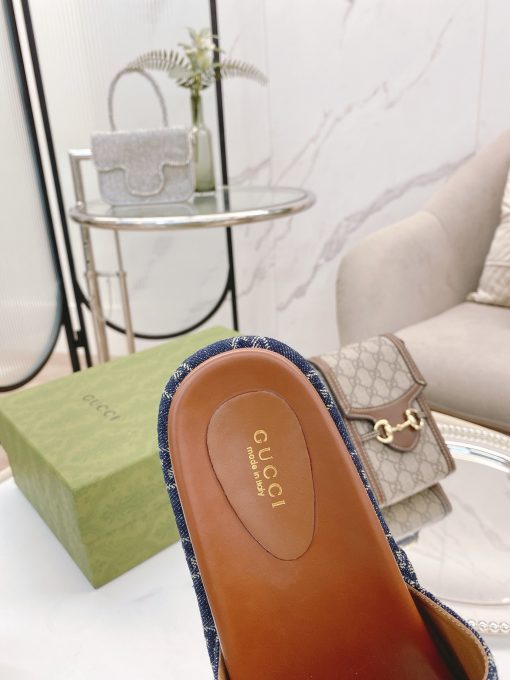 Gucci Women's Platform Slide Sandal Blue ?623212 2Kq00 4402 - Image 10