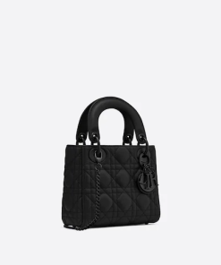 Mini Lady Dior Bag Black  Calfskin 17cm