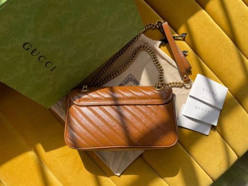 Gucci Marmont Mini Matelasse Shoulder Bag 446744 0Olft 2535 - Image 2