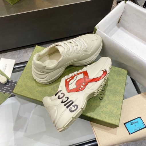 Gucci Women's Rhyton Sneaker With Mouth Print 552089 A9L00 9522 - Image 9