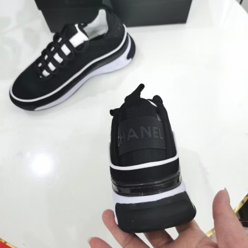 Chanel Women's Suede Sneaker Black G39072 Y55826 K4284 - Image 9