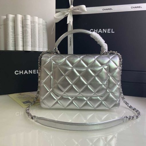 Chanel Flap Bag With Top Handle - Image 7