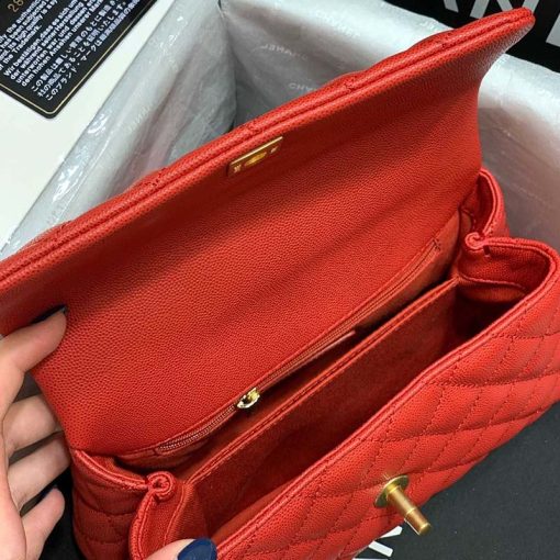 Chanel Large Flap Bag With Top Handle - Image 7