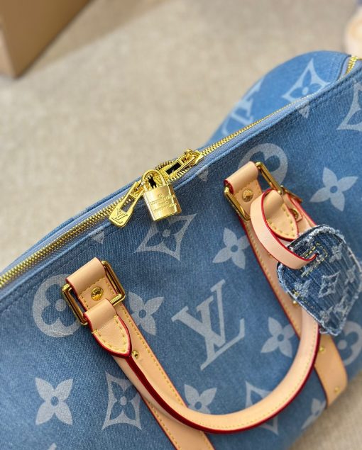 Louis Vuitton Keepall Bandouliere Denim Blue 40Cm M24315 - Image 2