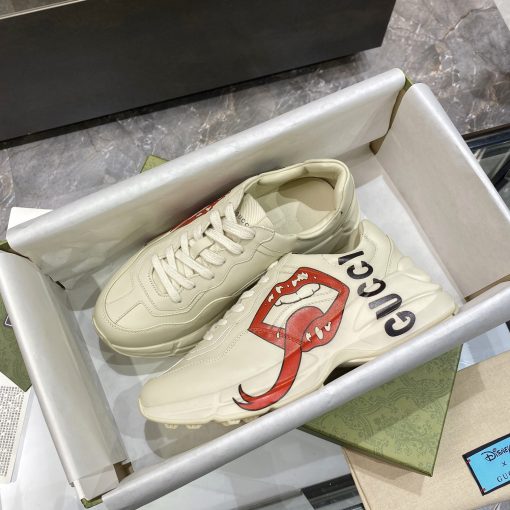 Gucci Women's Rhyton Sneaker With Mouth Print 552089 A9L00 9522 - Image 6