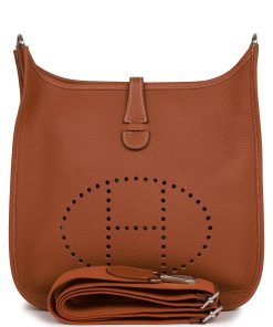 H Handbags Evelyne Iii Pm Gold Clemence Palladium Hardware