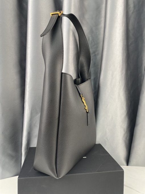 Saint Laurent Le 5 A 7 Soft Small Hobo Bag In Smooth Leather Black 713938Aaauq1000 - Image 3
