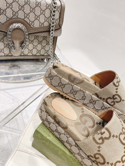 Gucci Women's Platform Slide Sandal Camel 623212 Uko00 2580 - Image 9