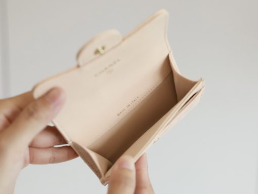 Chanel Classic Card Holder Wallet Beige Ap0214 - Image 2