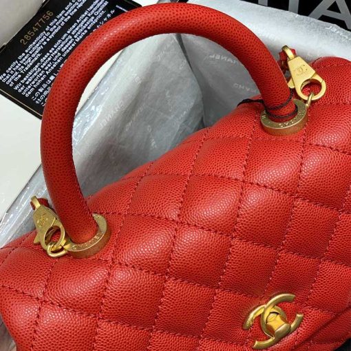 Chanel Large Flap Bag With Top Handle - Image 8