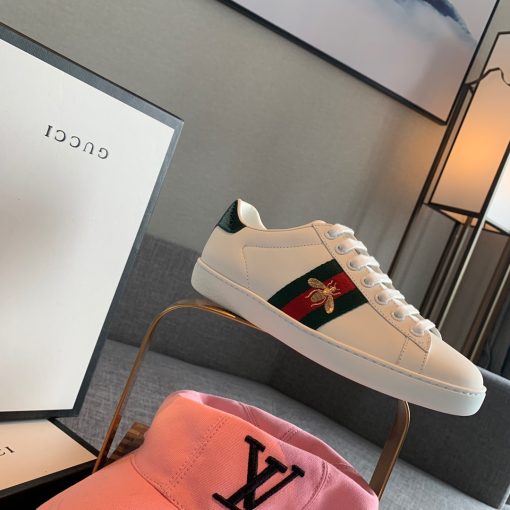 Gucci Ace Embroidered Sneaker Bee White - Image 6