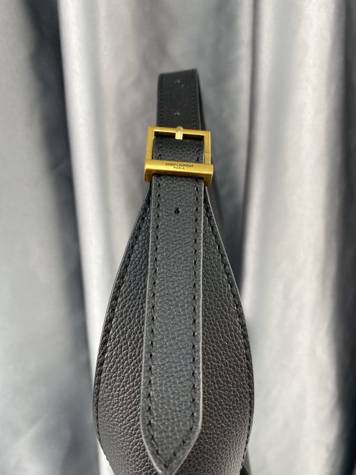 Saint Laurent Le 5 A 7 Soft Small Hobo Bag In Smooth Leather Black 713938Aaauq1000 - Image 9