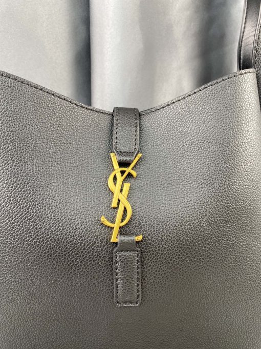 Saint Laurent Le 5 A 7 Soft Small Hobo Bag In Smooth Leather Black 713938Aaauq1000 - Image 7