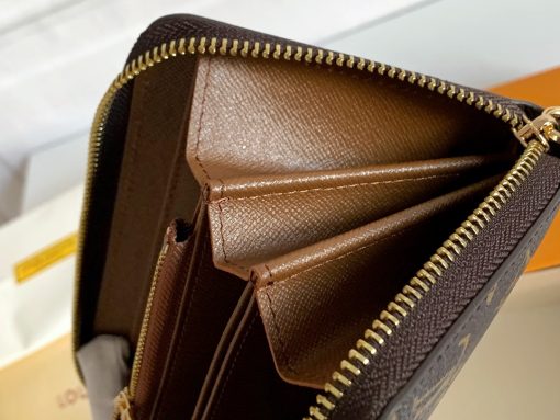 Louis Vuitton Monogram Zippy Long Wallet Brown M42616 - Image 9