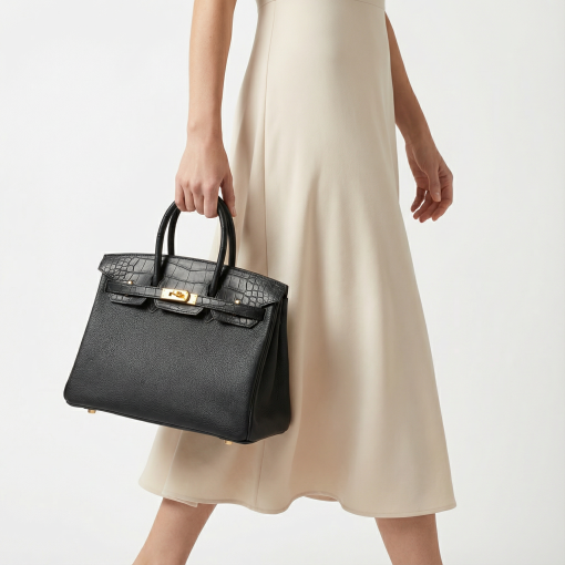 Hermès Birkin Touch 30 Bag Niloticus Togo Black Gold Hardware - Image 2