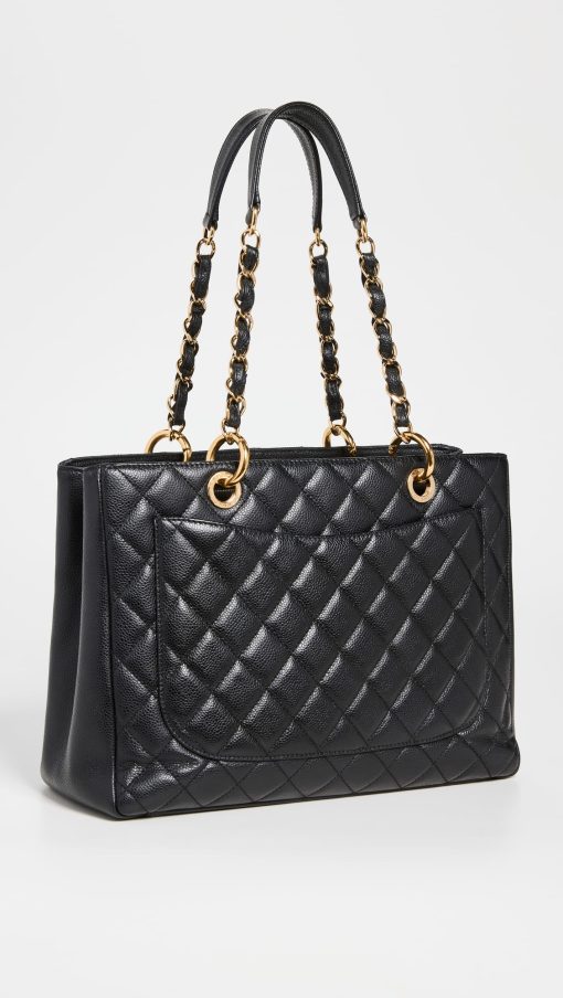 Chanel Grand Shopping Tote Quilted Caviar - Image 2