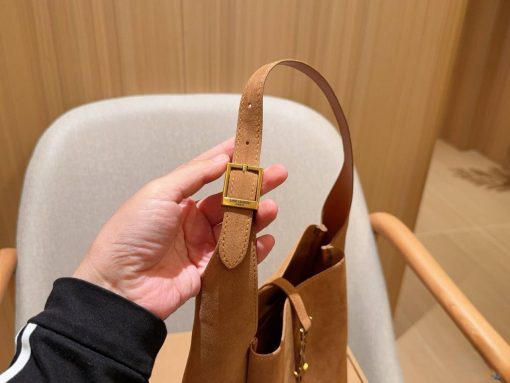 Saint Laurent Small Le Hobo Bag Brown Caramel - Image 10
