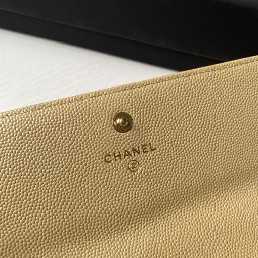 Chanel Long Flap Wallet Beige Ap0955 - Image 6