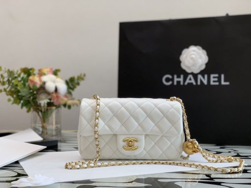 Chanel Quilted Mini Cc Rectangular Flap Bag 20Cm White - Image 2