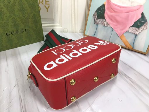 Gucci X Adidas Small Shoulder Bag Red 24.5Cm 702427 U3Zct 6563 - Image 6