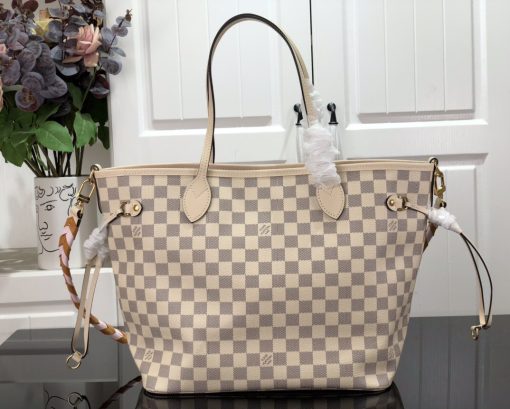 Louis Vuitton Damier Azur Neverfull Mm 31Cm N45295 - Image 4