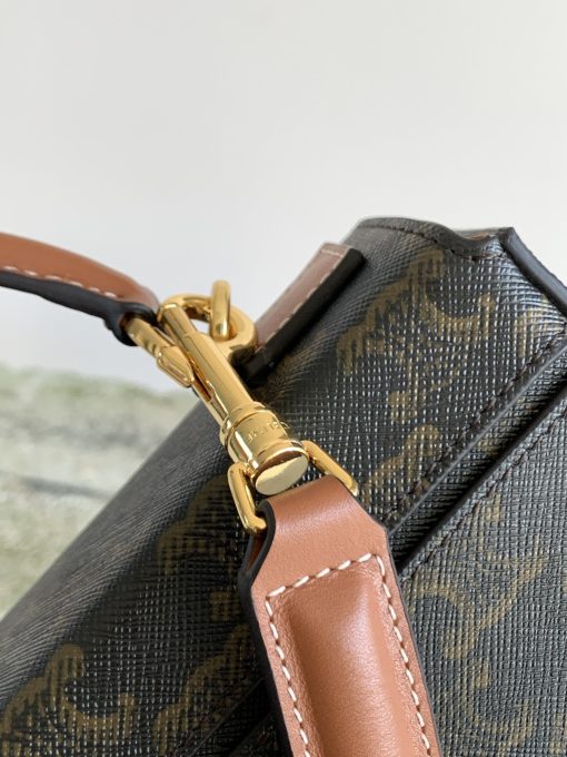 Celine Box Triomphe In Triomphe Canvas And Calfskin Tan 199992Cuz04Lu - Image 6