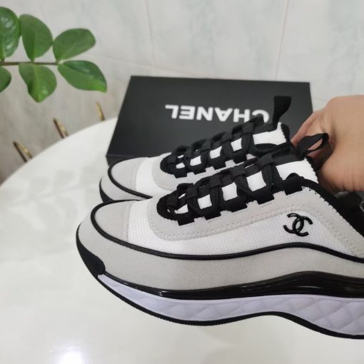 Chanel Women's Suede Sneaker White G39070 Y56144 0Q241 - Image 8
