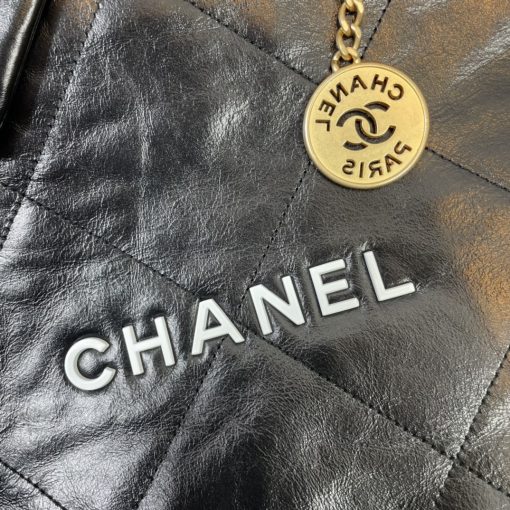 Chanel 22 Handbag Black As3261 - Image 3