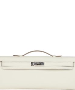 H Handbags Kelly Cut Mushroom Palladium Hardware