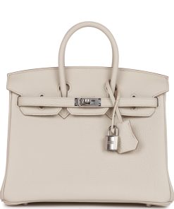 Hermes Birkin 25 Beton Togo Palladium Hardware
