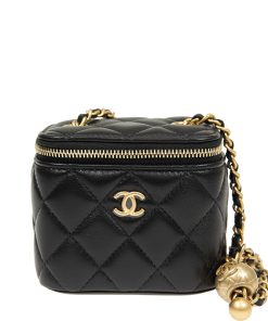 Chanel Small Vanity With Chain Black Ap1447