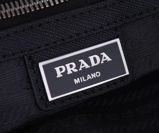 Prada Patent Leather Mini Pouch Black 14Cm - Image 2