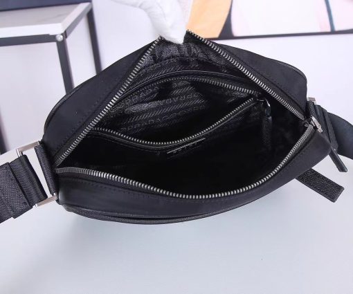 Prada Patent Leather Mini Pouch Black 14Cm - Image 3