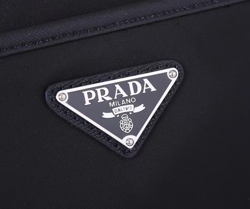 Prada Patent Leather Mini Pouch Black 14Cm - Image 9