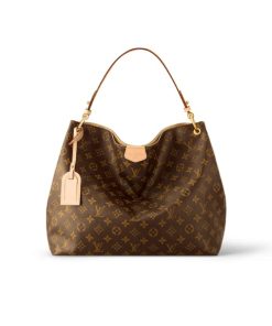 Louis Vuitton Graceful Bag Monogram Canvas Cream 35Cm