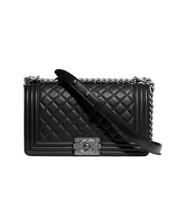Chanel Boy Handbag Black A67086