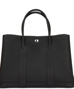 Hermes Garden Party 30 Black Negonda Palladium Hardware