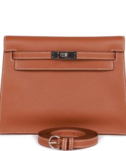 Hermes Kelly Danse Gold Evercolor Palladium Hardware