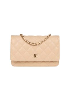 Chanel Wallet On Chain Woc Beige 19Cm