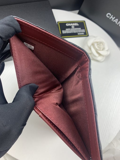 Chanel Black Quilted Lambskin Classic Long Flap Wallet 19.5Cm - Image 8