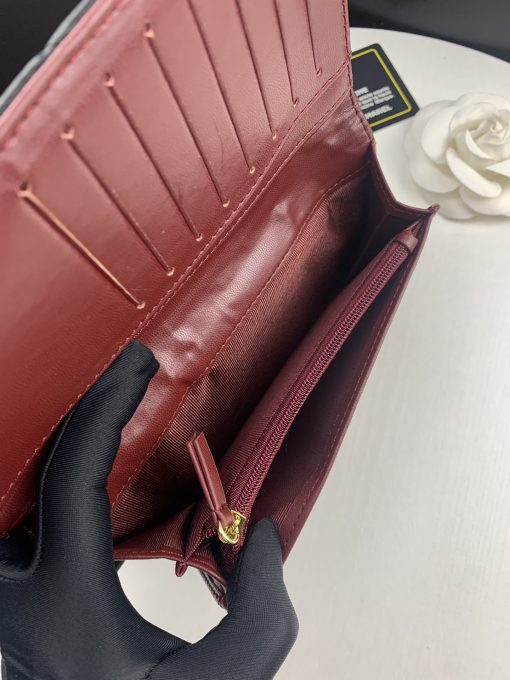 Chanel Black Quilted Lambskin Classic Long Flap Wallet 19.5Cm - Image 6