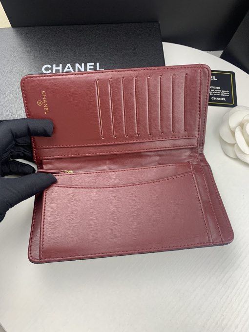 Chanel Black Quilted Lambskin Classic Long Flap Wallet 19.5Cm - Image 5