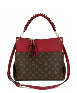 Louis Vuitton Maida Hobo Handbag Red Monogram 33Cm
