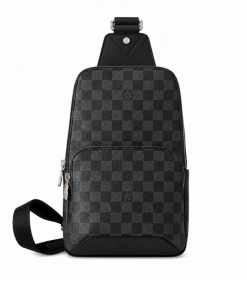 Louis Vuitton Avenue Slingbag Damier Infini Onyx Silver 31Cm N40097