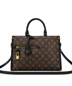 Louis Vuitton Popincourt Mm Tote Bag Monogram Canvas Black M43435