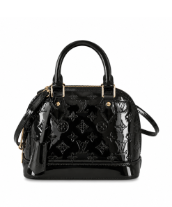 Louis Vuitton Alma BB Monogram Vernis Leather Black 25Cm