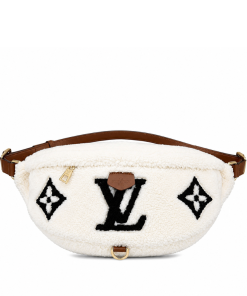 Louis Vuitton Bumbag Monogram Teddy Fleece White 37Cm